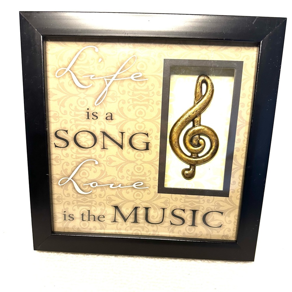 Life Is A Song Love Is The Music Shadow Box